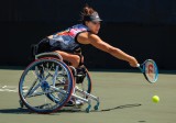 Wheelchair Tennis Action