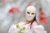 Bride with mask