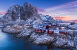 Hamnoy,Norway before sunrise.