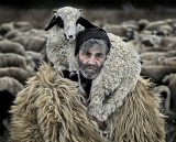Shepherd and lamb