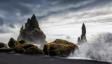 a stormy day on Reynisfjara