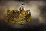 golden dress